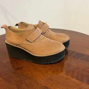Eileen Fisher Brown Platform Shoes